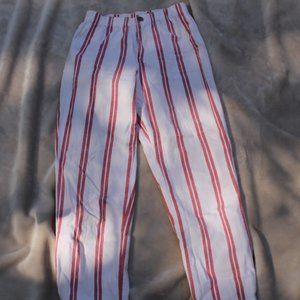 Peach & White Trousers